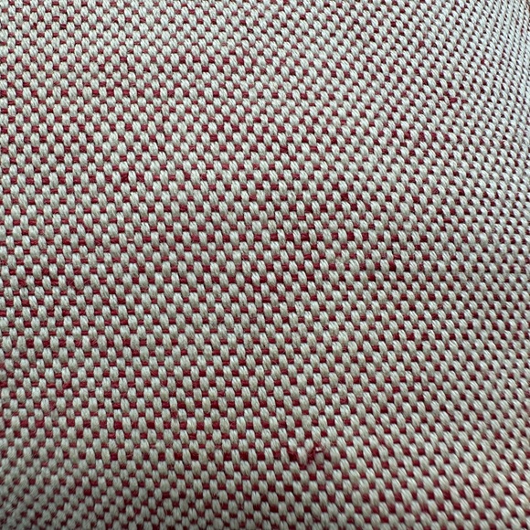 Authentic Prada Red & Beige Canvas Handbag - Picture 12 of 17